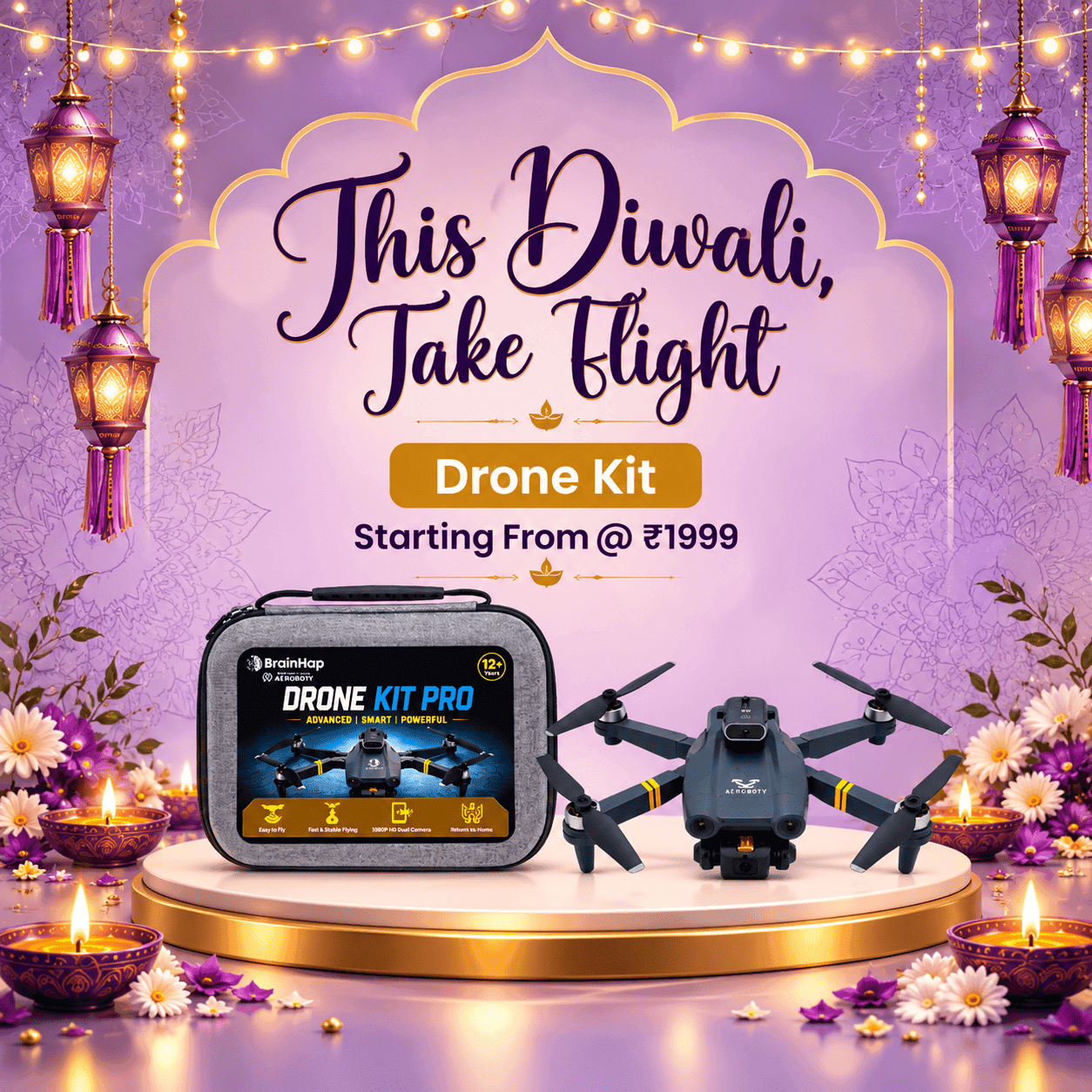 This Diwali, Take Flight - Drone Kit starting from ₹1999