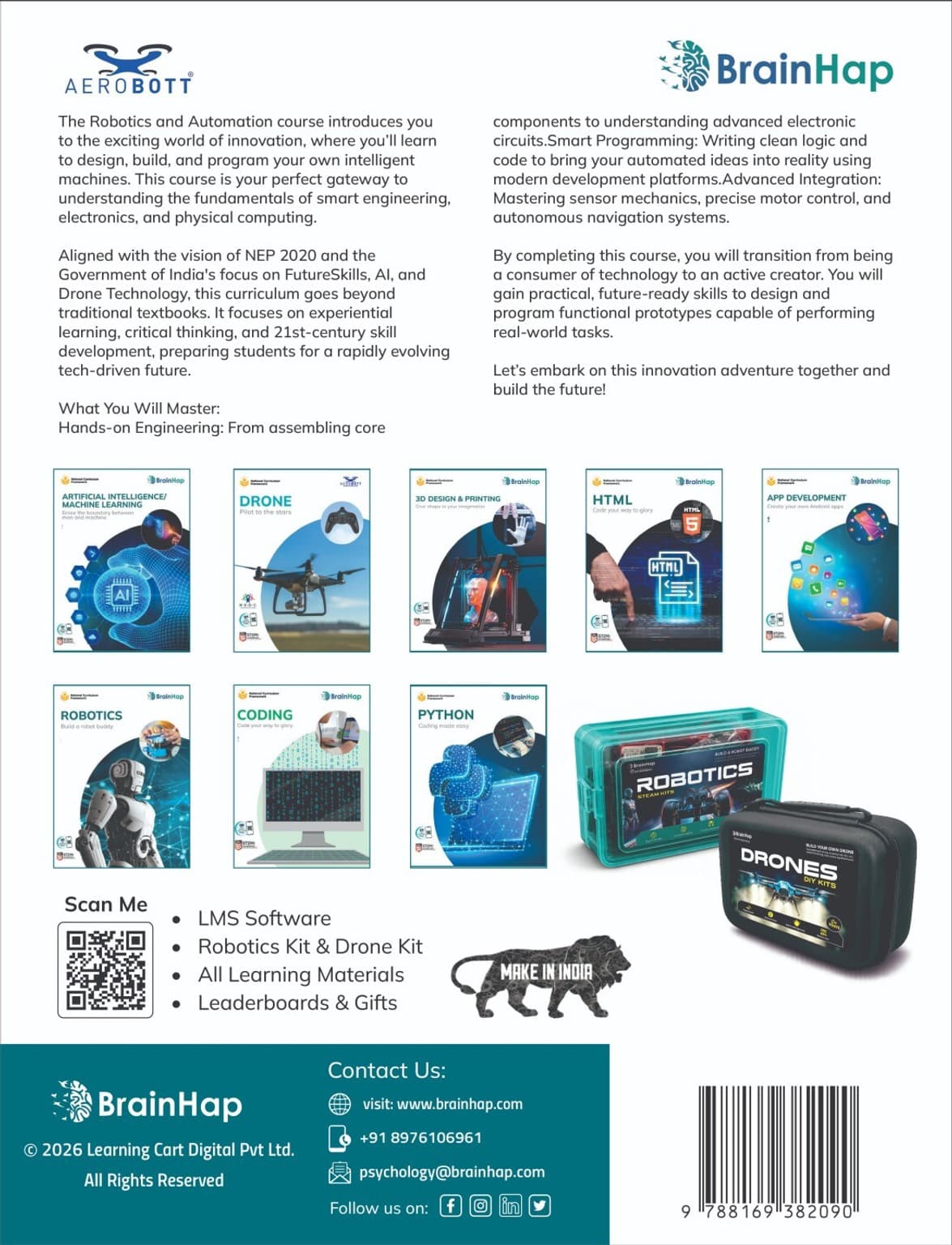 Brainhap Robotics Class 7th Book with 1 Disc view 2