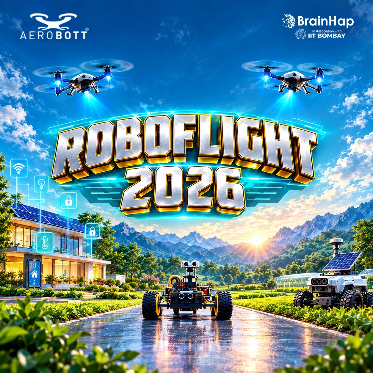 RoboFlight 2026 - Hands-on Robotics and Drone Workshop for School Students by AEROBOTT & BrainHap